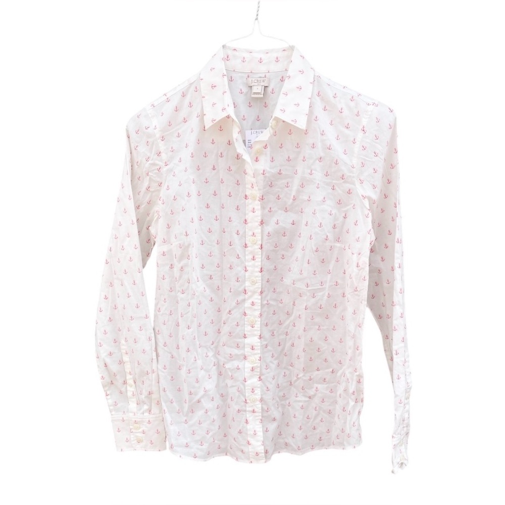 NWT J. CREW Anchor Button Blouse